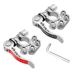 1 쌍 12V 24V 자동차 배터리 터미널 상단 포스트 와이어 케이블 클램프 퀵 릴리스 터미널 커넥터 합금 클립 나사 자동차 부품