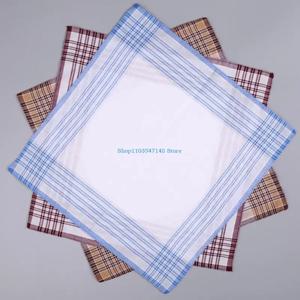 P88B 크로셰 코튼 손수건 소프트 스퀘어 타월 스카프 남성 성인 일반 반다나