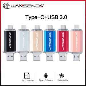 Hotsale WANSENDA OTG USB 플래시 드라이브 유형 C 펜 드라이브 512GB 256GB 128GB 64GB 32GB 16GB USB 스틱 3.0 유형 C 장치용 Pendrive