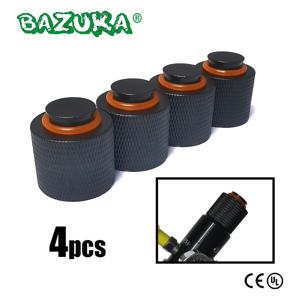 공기 HPA CO2 병 실린더 탱크 조절기 밸브에 대 한 새로운 알루미늄 스레드 보호기 4pcs Orings 가스 켓