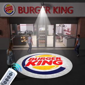 Gobo 맞춤형 광고 조명, 야외 방수 IP67 이미지 회전 LED 로고 프로젝터, 상점 입구 바닥