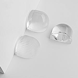 아크릴 도어 스토퍼 자체 접착 충돌 방지 도어 홀더, 바닥 장착 못이 없는 도어 스톱, 벽 가구 보호