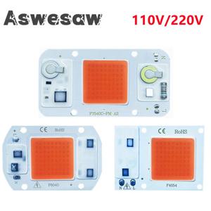 LED 풀 스펙트럼 COB 칩, 피토 램프, AC220V/AC110V, 20W, 30W 50W, 실내 식물 묘목 재배용, 꽃 성장 조명