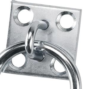 내구성 타이 링 플레이트 말 안정적인 묶는 말 50Mm x 50mm 테더 철 니켈 래싱 승마 개 용품 도금