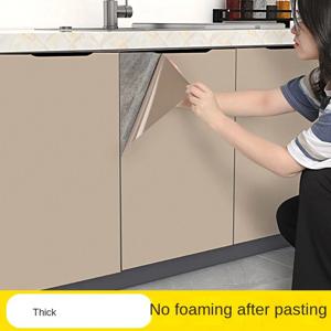 주방 캐비닛 방수 오일 방지 자체 접착 비닐 벽지 두꺼운 PVC 접촉 종이 데스크탑 도어 가구 스티커