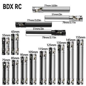 금속 내부 스플라인 드라이브 샤프트 범용 조인트 드라이브 샤프트 1/10 RC 자동차 크롤러 축 SCX10 검투사 YK4082 TRX4 TF2 D110