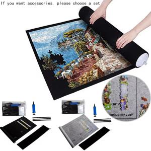 퍼즐 패드 퍼즐 롤 펠트 매트 Playmat 퍼즐 담요 최대 1500 Pcs 퍼즐 액세서리 새로운 휴대용 여행용 보관 가방