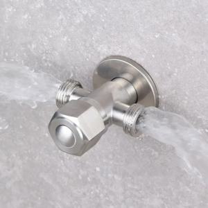 스테인리스 스틸 욕실 퀵 오프닝 삼각형 밸브 수도꼭지 액세서리, 양방향 앵글 밸브 G1/2 스레드 물 입구