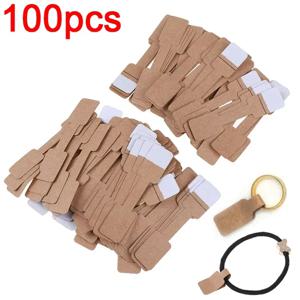 100Pcs Quadrate 빈 가격 태그 목걸이 반지 레이블 종이 스티커 종이 쥬얼리 디스플레이 카드 레이블 Hangtag