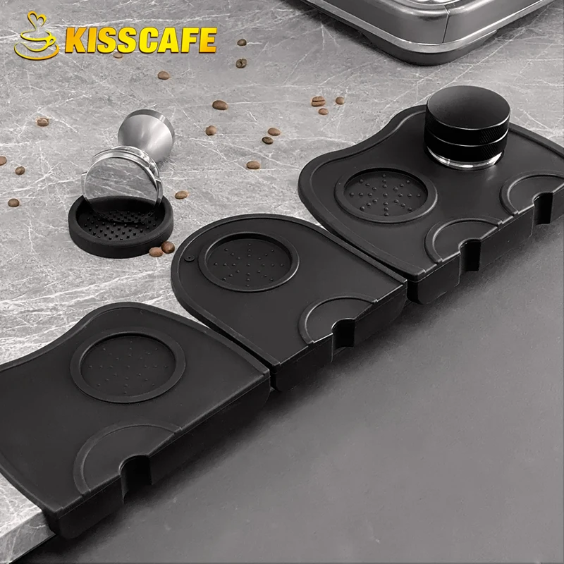 커피 탬퍼 매트 에스프레소 탬핑 스테이션 실리콘 패드 51MM 54MM 58MM Portafilter 카페 기계 액세서리 바리스타 도구