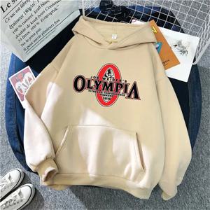 OLYMPIA Printed Gyms 하라주쿠 웃긴 여성 까마귀 옷 남성 여성 패션 후드 대형 스포츠 운동복 Hoody unisex