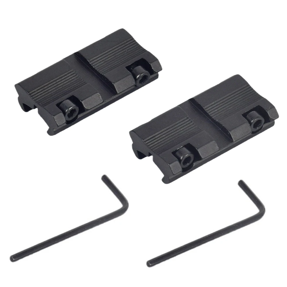 2pcs 전술 Picatinny 11mm Dovetail 7/8 