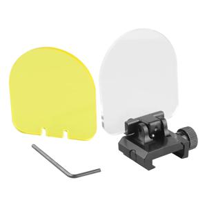 전술 플립 업 20mm 스코프 마운트 투명 방탄 렌즈 보호 커버 Airsoft Riflescope Red Dot Sight 액세서리