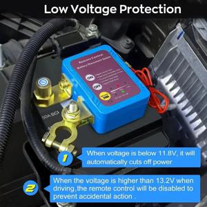 배터리 차단 전원 스위치 12V 240A 차단 스위치 리모컨 포함 자동차 트럭용