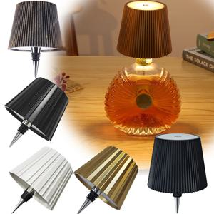 와인 병 LED 무선 테이블 램프, 조도 조절 가능, USB 충전식 식탁 조명, 음료 램프, 탑 터치, 2000mAh, 3 색