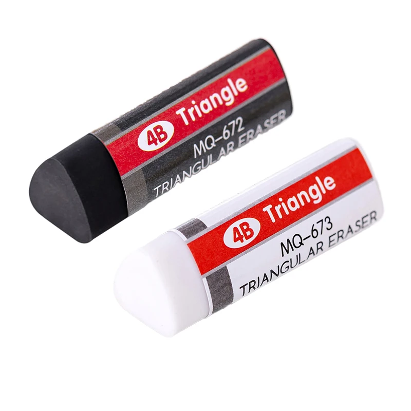 2-8-32 개 Lytwtw의 편지지 4B 삼각형 참신 지우개 고무 Kawaii 학교 사무용품 크리 에이 티브 지우개