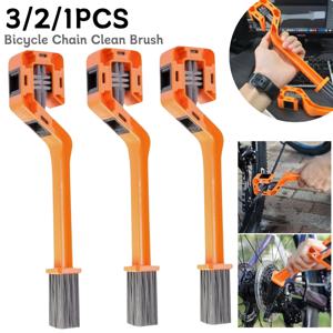 자전거 체인 청소 브러시, 더블 헤드 오토바이 체인 청소 브러시, 다기능 체인 기어 청소 도구