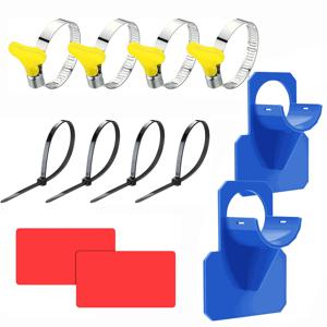 케이블 타이 클램프가 있는 Intex 지상 수영장 30-38mm 호스 출구 장착 브래킷을 위한 수영장 파이프 고정 홀더 지지대