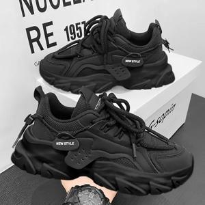 남성 신발 통기성 두꺼운 밑창 캐주얼 스니커즈 야외 러닝 사계절 새로운 테니스 남성 소프트 솔 컴포트 남성 스니커즈