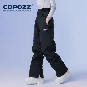 COPOZZ 남녀공용 겨울 스키 바지, 야외 하이 퀄리티, 방풍 방수, 따뜻한 스노우 바지, 겨울 스키 스노보드 바지
