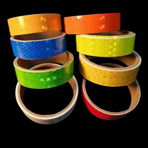 2.5cm * 5m 반사 안전 테이프 경고 야외 방수 자전거 스티커 흰색 빨간색 주황색 형광 노란색 반사판 데칼