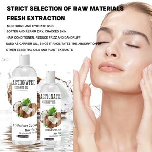 코코넛 향 바디 케어 오일, 피부 보습 마사지 트리트먼트, 건조한 모발 개선, 바디 케어 오일 사용 가능 100ml