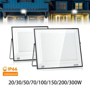 LED PIR 모션 센서 투광 조명 야외 벽 조명 흰색 빛 AC220 150W 100W 50W 30W IP66 방수 LED 스포트라이트 정원