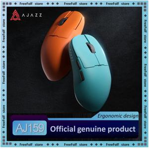 AJAZZ AJ159 RGB 무선 게이밍 마우스, 2.4G 및 블루투스 트라이 모드 연결, 빠른 자기 충전, 사무실 및 게임용