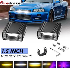 LED 자동차 그릴 스포트라이트 프로젝터 렌 라이트 DRL 120W 12000LM 슈퍼 밝은 오토바이 보조 스포트라이트 6000K/4500K/3000K 12V