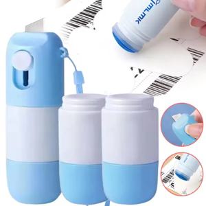 개봉 칼이 포함된 감열지 수정액 휴대용 내구성 감열지 데이터 식별 보호 유체 지우개