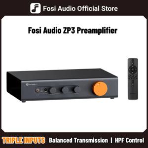Fosi Audio ZP3 프리앰프 (3입력/3출력 XLR/RCA/SUB 출력) HiFi 프리앰프 (HPF 하이패스 필터 톤 컨트롤 포함)