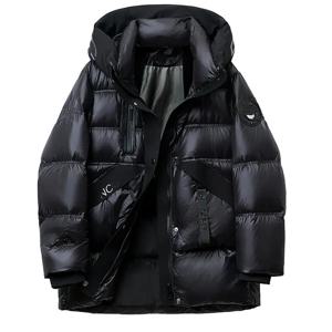 2025 신상 겨울용 따뜻한 후드 두꺼운 화이트 덕다운 레저 블랙 여성 다운 자켓 레터 코트 파카 여성 다운 자켓 H440