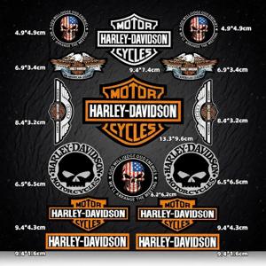 오토바이 헬멧 연료 탱크 성격 방수 장식 반사 데칼 스티커 할리 데이비슨 PA1250 액세서리