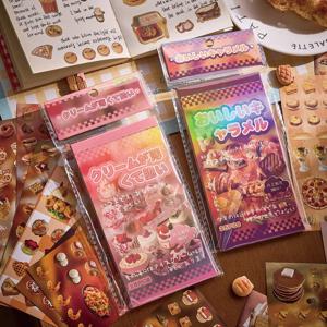 700 Delicious Log 시리즈 스티커, 복고풍 일본식 고대 Ins 스타일 핸드북 DIY 장식 재료 스티커
