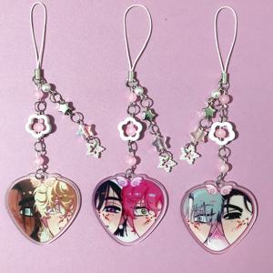 애니메이션 피규어 비즈 키체인 외계인 무대 이반 틸 미지 현아 수아 루카 휴대폰 줄 코스프레 소품 커플 친구 선물