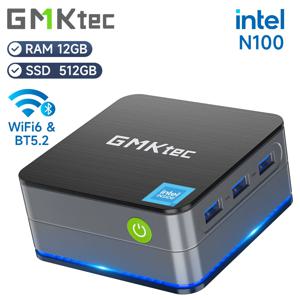 GMKtec G2 Mini PC Windows 11 Pro Intel 12.a generación Alder Lake N100 Mini PC DDR5 12GB RAM 512GB ROM WiFi 6 BT5.2 computadora de escritorio