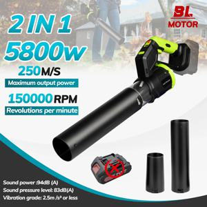 2 IN 1 150000RPM 브러시리스 전기 터보 블로워 제트 팬 180 °   마키타 18V 배터리 핀용 조절 가능한 송풍기 먼지 제거 도구
