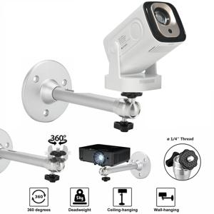 휴대용 프로젝터 브래킷 360 °   HY260 Pro HY320 빔 프로젝터에 맞는 회전식 천장 벽 마운트 비머 홀더 알루미늄