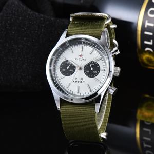 Seagull 1963 타이밍 코드 남성용 시계 버블 돔 글라스 비트 쿼츠 시계 방수 비즈니스 럭셔리 레트로 크로노그래프 FMEIS