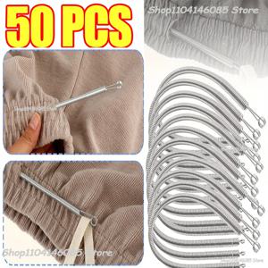 로프 스레딩 도구 구부릴 수 있는 스프링 드로우스트링 스레더 클립 드로우스트링 스레드 다기능 DIY 재봉 액세서리