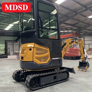 쉬운 유지보수 소형 굴삭기 1.5톤 마이크로 굴착기 숨겨진 파이프라인 설계 안전하고 신뢰할 수 있는 EU 및 미국 시장용 굴삭기 혹독한 조건에서도 사용 가능