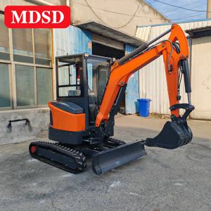 방수 미니 굴삭기 3톤 트랙 마이크로 굴삭기 소형 굴삭기 주거용 정원용 중장비 유압 마이크로 굴삭기