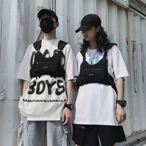 패셔너블한 다기능 체스트 백, 아웃도어 전술 조끼 가방, 대용량 스포츠 러닝 백, 아웃도어 헌팅 체스트 리그 백