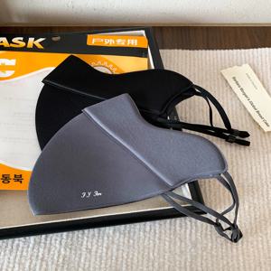 여성을위한 따뜻한 통기성 3D 스테레오 사이클링 페이스 마스크 가을 겨울 새로운 순수한 색상 방풍 내한성 호흡기