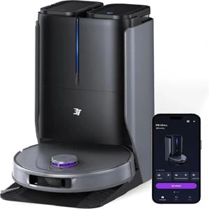 브랜드 뉴 3i P10 울트라 로봇 진공청소기 및 물걸레 콤보 - 가장자리 및 코너 청소용 확장 패드, 18000Pa 흡입력 깊은 청소, 호주