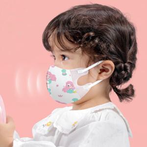 30개입 3D 얼굴 마스크 어린이용 일회용 귀여운 만화 프린트 3중 방진 위생 마스크 개별 포장 4-12세 남아 여아용