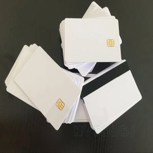 화이트 SLE4442 접촉 칩 pvc 스마트 카드 Hico 자기 스트라이프 100 개/몫 무료 배송