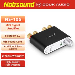 Nobsound NS-10G TPA3116 블루투스 5.0 미니 디지털 앰프 스테레오 HiFi 홈 오디오 파워 앰프 오디오 리시버 USB DAC 50W + 50W