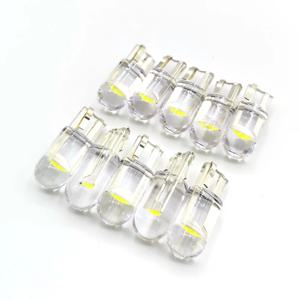 10x2021 최신 W5W Led T10 자동차 조명 COB 유리 6000K 흰색 자동차 자동차 번호판 램프 돔 읽기 DRL 전구 스타일 12V