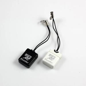 미니 USB 2.0 고속 메모리 카드 리더 어댑터, 끈 플러그 앤 플레이, 마이크로 SD/TF 카드 리더